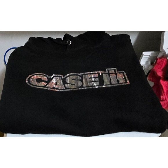 Case IH Black Hoodie With Pouch Pocket & Hood International Harvester - Picture 5 of 7